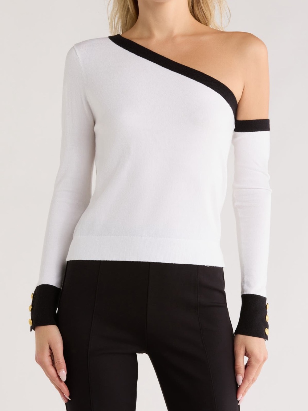L’Agence Maeva off the shoulder top women’s size small Measurements Pit